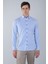 Regular Fit Uzun Kollu Paşa Yaka Cepsiz Pamuk Mavi Erkek Gömlek GMCZG250132_D35 1
