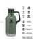 Termos The Easy-Pour Growler 1.9L / 64oz Hammertone Green 3