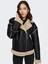 Onlwılma Faux Leath Sherpa Mont 15293010 4