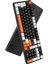 HK258 Membrane LCD Rgb Kablosuz/bluetooth Siyah Turuncu Full Türkçe Gaming Klavye 9