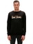 Manuscript Crewneck Erkek Siyah Sweatshirt 23.02.12.016-C01 1