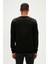 Manuscript Crewneck Erkek Siyah Sweatshirt 23.02.12.016-C01 3