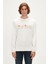 Manuscript Crewneck Erkek Beyaz Sweatshirt 23.02.12.016-C04 1