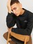 Jprblachad Erkek Siyah Sweatshirt 12261386-BLACK 3
