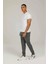 Basic Jogger Erkek Gri Eşofman Altı 4