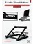 2'Lİ OFİS SETİ - 5 KADEMELİ METAL NOTEBOOK LAPTOP YÜKSELTİCİ ALTLIK & TELEFON TABLET TUTUCU STAND 3