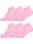 Bambu Yarım Konç 6 Çift Tenis Çorabı Erkek Kolaj Çorabı Kadın Kolaj Çorabı Pembe Tenis Çorabı 40-44 1