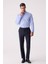 Erkek Lacivert Regular Fit Yün Karışımlı Kumaş Pantolon 3