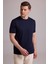 Erkek Lacivert Regular Fit Bisiklet Yaka T-Shirt 2