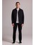 Erkek Siyah Regular Fit Gömlek Yaka Yazlık Mont 1