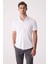 Erkek Beyaz Merserize Kısa Kol Gömlek 1