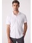 Erkek Beyaz Merserize Kısa Kol Gömlek 2