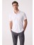 Erkek Beyaz Merserize Kısa Kol Gömlek 4
