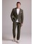 Erkek Yeşil Slim Fit Sivri Yaka Takım Elbise 3