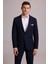 Erkek Lacivert Slim Fit Sivri Yaka Takım Elbise 5
