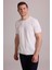 Erkek Beyaz Regular Fit Bisiklet Yaka Triko Tişört 4