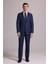 Erkek Lacivert Regular Fit Mono Yaka Yünlü Takım Elbise 1