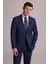 Erkek Lacivert Regular Fit Mono Yaka Yünlü Takım Elbise 2