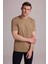 Erkek Vizon Regular Fit Bisiklet Yaka T-Shirt 2