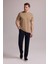Erkek Vizon Regular Fit Bisiklet Yaka T-Shirt 3