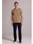 Erkek Vizon Regular Fit Bisiklet Yaka T-Shirt 4
