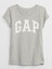 Kız Çocuk Gri Gap Logo T-Shirt 1