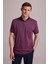 Erkek Mürdüm Regular Fit Merserize Polo Yaka T-Shirt 1