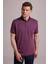 Erkek Mürdüm Regular Fit Merserize Polo Yaka T-Shirt 2