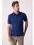 Erkek Lacivert Regular Fit Merserize Polo Yaka Tişört 2