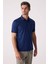 Erkek Lacivert Regular Fit Merserize Polo Yaka Tişört 5