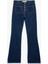 Yüksek Bel Düğmeli Dar Kesim Cep Detaylı Pamuklu Ispanyol Paça Jean Pantolon - Flare Jeans 4