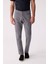 Erkek Koyu Gri Slim Fit Üst Cep Kanvas Pantolon 1