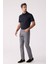 Erkek Koyu Gri Slim Fit Üst Cep Kanvas Pantolon 5