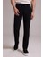 Erkek Siyah Slim Fit Yan Cepli Jogger Pantolon 4
