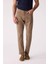 Erkek Camel Slim Fit Üst Cep Kanvas Pantolon 5