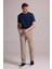 Erkek Bej Slim Fit Yazlık Yan Cepli Jogger Pantolon 3