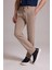 Erkek Bej Slim Fit Yazlık Yan Cepli Jogger Pantolon 4