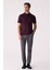 Erkek Bordo Regular Fit Desenli Merserize Polo Yaka Tişört 2