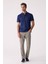 Erkek Lacivert Regular Fit Polo Yaka Merserize Tişört 3