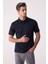 Erkek Füme Regular Fit Merserize Desenli Polo Yaka Tişört 2