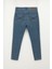 Kadın Yüksek Bel Süper Skinny Açık Indigo Jean Pantolon 2