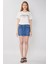 Kadın Jean Kısa Etek Açık Mavi 2