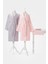 Camellia Gri Pembe Bornoz Seti 3400 2
