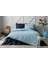 Nevresim Takımı Ranforce Çift Kişilik Mint Indigo Colormix Düz 4