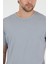 Bruce Sıfır Yaka Gri Basic Bambu ve Organik Pamuk Erkek Tişört 4