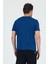 Bruce Sıfır Yaka Mavi Basic Bambu ve Organik Pamuk Erkek Tişört 3