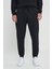 Erkek Siyah Standart Fit Normal Kesim 2 İplik Cepli Rahat Recycle Pamuklu Jogger Eşofman Altı 4