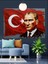 Türk Bayrağı Önünde Atatürk Dekoratif Kanvas - Mdf Ahşap Tablo 5