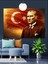 Kırmızı Fonlu Atatürk Portresi Dekoratif Kanvas - Mdf Ahşap Tablo 1