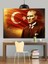 Kırmızı Fonlu Atatürk Portresi Dekoratif Kanvas - Mdf Ahşap Tablo 5